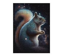 Puzzle pour Adolescents 52x38cm/1000pcs Cosmic Squirrel Art Print Puzzle À Monter Soi-même - Jouets pour Améliorer La Mémoire - Cadeaux Uniques pour Un Anniversaire Ou Noël 52x38cm/1000pcs