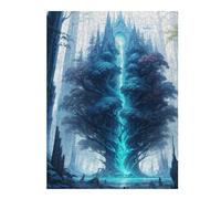 Puzzle pour Adolescents 52x38cm/1000pcs Fantasy Magical Tree Jeu De Réflexion pour Adultes, Amusant Et Humoristique, pour Stimuler Votre Cerveau 52x38cm/1000pcs
