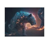 Puzzle pour Adolescents 52x38cm/1000pcs Galactic Leopard Cosmic Majesty Puzzle Adulte Anti-Stress, Décoration Murale, Idéal comme Cadeau pour Toute La Famille 52x38cm/1000pcs