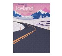 Puzzle pour Adolescents 52x38cm/1000pcs Iceland Puzzle Adulte, Jouet, Décoration Murale, Difficile, Difficile, Cadeaux Uniques pour Anniversaire Et Noël 52x38cm/1000pcs