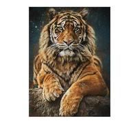 Puzzle pour Adolescents 52x38cm/1000pcs King Tiger Puzzles pour Adultes Jouets Anti-Stress Décoration Murale Activités Amusantes À La Maison, 52x38cm/1000pcs