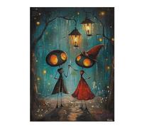 Puzzle pour Adolescents 52x38cm/1000pcs Lantern Lit Love Enchanted Ant Encounter Puzzle pour Adultes, Jouet, Décoration Murale, Défi Difficile, Activités Amusantes À La Maison 52x38cm/1000pcs