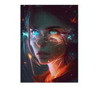 Puzzle pour Adolescents 52x38cm/1000pcs Neon Dreamscape Puzzles pour Adultes Jouets Anti-Stress Décoration Murale Activités Amusantes À La Maison, 52x38cm/1000pcs