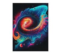 Puzzle pour Adolescents 52x38cm/1000pcs Neon Galaxy Pop Art Jeu De Réflexion pour Adultes, Amusant Et Humoristique, pour Stimuler Votre Cerveau 52x38cm/1000pcs