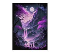Puzzle pour Adolescents 52x38cm/1000pcs Pièces De Puzzle Infinite Purple Landscape Puzzles pour Adultes, Jouet, Décoration Murale, Améliore La Mémoire, Difficile À Compléter 52x38cm/1000pcs