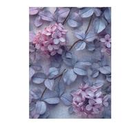 Puzzle pour Adolescents 52x38cm/1000pcs Pièces De Puzzle Lilac Flowers Vintage Puzzles pour Adultes, Jouet, Décoration Murale, Améliore La Mémoire, Difficile À Compléter 52x38cm/1000pcs