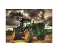 Puzzle pour Adolescents 52x38cm/1000pcs Pièces De Puzzle Powerful Farm Tractor Under Stormy Skies Puzzles pour Adultes Jeu Manuel Décoration Parfaite Défi À Compléter 52x38cm/1000pcs