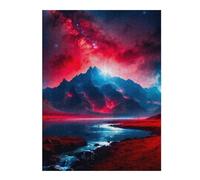 Puzzle pour Adolescents 52x38cm/1000pcs Pièces De Puzzle Red Mountain Puzzles pour Adultes, Jouet, Décoration Murale, Améliore La Mémoire, Difficile À Compléter 52x38cm/1000pcs