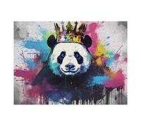 Puzzle pour Adolescents 52x38cm/1000pcs Pièces De Puzzle Royal Panda Splash Art -2 Puzzles pour Adultes Jeu Manuel Décoration Parfaite Défi À Compléter 52x38cm/1000pcs