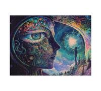 Puzzle pour Adolescents 52x38cm/1000pcs Pièces De Puzzle Whispers of The Cosmic Mind Puzzles pour Adultes Jeu Manuel Décoration Parfaite Défi À Compléter 52x38cm/1000pcs
