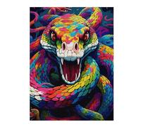 Puzzle pour Adolescents 52x38cm/1000pcs Rainbow Serpent Artwork Puzzles pour Adultes Jeux Relaxants Difficulté Difficile Cadeaux Uniques d'anniversaire Et De Noël 52x38cm/1000pcs