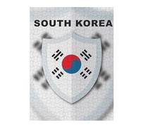 Puzzle pour Adolescents 52x38cm/1000pcs South Korea Flag Puzzles pour Adolescents Jeux Relaxants Course De Vitesse Manuelle Difficile Et Stimulant 52x38cm/1000pcs