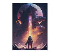 Puzzle pour Adolescents 52x38cm/1000pcs Space Explorer's Daring Journey Puzzles pour Adolescents Jeux Relaxants Course De Vitesse Manuelle Difficile Et Stimulant 52x38cm/1000pcs