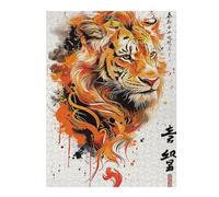 Puzzle pour Adolescents 52x38cm/1000pcs Splatter Tiger Puzzle pour Adultes Jeu Manuel Défi Difficile Jeu Stimulant Cadeaux 52x38cm/1000pcs