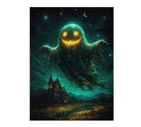 Puzzle pour Adolescents 52x38cm/1000pcs Spooky Haunted House Scene Puzzle À Monter Soi-même - Jouets pour Améliorer La Mémoire - Cadeaux Uniques pour Un Anniversaire Ou Noël 52x38cm/1000pcs