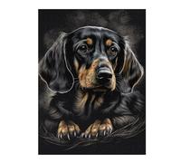 Puzzle pour Adolescents 52x38cm/1000pcs Starry Night Dachshund Puzzles pour Adultes Jeux Relaxants Difficulté Difficile Cadeaux Uniques d'anniversaire Et De Noël 52x38cm/1000pcs