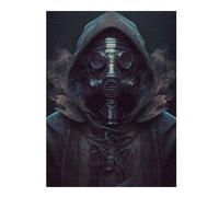 Puzzle pour Adolescents 52x38cm/1000pcs Steampunk Gas Mask Artwork Puzzle Anti-Stress - Analyse Et Logique - Niveau Difficile Et Stimulant 52x38cm/1000pcs