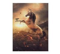 Puzzle pour Adolescents 52x38cm/1000pcs The Powerful Horse Puzzle pour Adultes - Jouets À Monter Soi-même - Défi Difficile - Cadeaux De Noël Et d'anniversaire 52x38cm/1000pcs