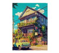 Puzzle pour Adolescents 52x38cm/1000pcs Urban Garden Oasis Puzzles pour Adultes Jeux Relaxants Difficulté Difficile Cadeaux Uniques d'anniversaire Et De Noël 52x38cm/1000pcs