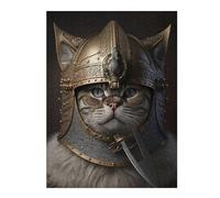 Puzzle pour Adolescents 52x38cm/1000pcs Viking Cat Puzzles pour Adolescents Jeux Relaxants Course De Vitesse Manuelle Difficile Et Stimulant 52x38cm/1000pcs