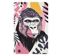 Puzzle pour Adolescents 75x50cm/1000pcs Abstract Gorilla Portrait Puzzle pour Adultes, Jouet, Décoration Murale, Défi Difficile, Activités Amusantes À La Maison 75x50cm/1000pcs