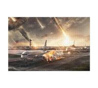 Puzzle pour Adolescents 75x50cm/1000pcs Apocalyptic Airport Puzzle À Monter Soi-même - Jouets pour Améliorer La Mémoire - Cadeaux Uniques pour Un Anniversaire Ou Noël 75x50cm/1000pcs