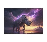 Puzzle pour Adolescents 75x50cm/1000pcs Art Dream Rhino Puzzle À Monter Soi-même - Jouets pour Améliorer La Mémoire - Cadeaux Uniques pour Un Anniversaire Ou Noël 75x50cm/1000pcs