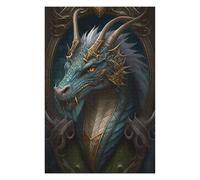 Puzzle pour Adolescents 75x50cm/1000pcs Blue Old Dragon Jeu De Réflexion pour Adultes, Amusant Et Humoristique, pour Stimuler Votre Cerveau 75x50cm/1000pcs