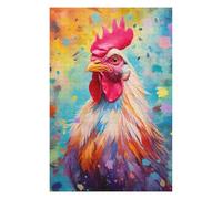 Puzzle pour Adolescents 75x50cm/1000pcs Chicken Color Puzzles pour Adolescents - Décoration Murale - Améliore La Mémoire - Cadeaux De Noël Et d'anniversaire 75x50cm/1000pcs