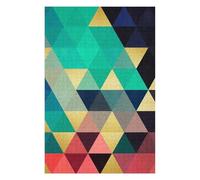 Puzzle pour Adolescents 75x50cm/1000pcs Colored Triangles 06 Casse-tête pour Adultes - Jeu De Réflexion - Défi Difficile - Cadeaux Uniques pour Anniversaire Et Noël 75x50cm/1000pcs