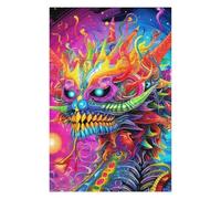 Puzzle pour Adolescents 75x50cm/1000pcs Colorful Dragon Illustration -2 Puzzles pour Adultes Jeux Relaxants Difficulté Difficile Cadeaux Uniques d'anniversaire Et De Noël 75x50cm/1000pcs