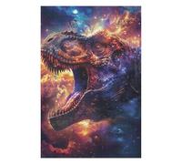 Puzzle pour Adolescents 75x50cm/1000pcs Cosmic Dino Roar Puzzle pour Adultes Jeu Manuel Défi Difficile Jeu Stimulant Cadeaux 75x50cm/1000pcs