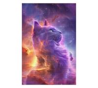Puzzle pour Adolescents 75x50cm/1000pcs Cosmic Nebulae Kitten Puzzles pour Adolescents - Décoration Murale - Améliore La Mémoire - Cadeaux De Noël Et d'anniversaire 75x50cm/1000pcs