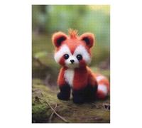 Puzzle pour Adolescents 75x50cm/1000pcs Cute Little Baby Red Panda Jeu De Réflexion pour Adultes, Amusant Et Humoristique, pour Stimuler Votre Cerveau 75x50cm/1000pcs