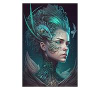 Puzzle pour Adolescents 75x50cm/1000pcs Dragon Queen's Enchanted Portrait Puzzles pour Adolescents - Décoration Murale - Améliore La Mémoire - Cadeaux De Noël Et d'anniversaire 75x50cm/1000pcs