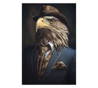Puzzle pour Adolescents 75x50cm/1000pcs Eagle in Boho Suit Puzzle pour Adultes Jeu Manuel Défi Difficile Jeu Stimulant Cadeaux 75x50cm/1000pcs