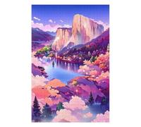 Puzzle pour Adolescents 75x50cm/1000pcs Enchanted Mountain Landscape Puzzles pour Adultes Jeu De Réflexion Course De Vitesse Interaction Parent-Enfant 75x50cm/1000pcs