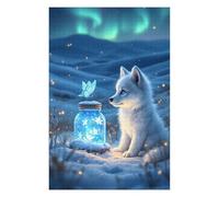 Puzzle pour Adolescents 75x50cm/1000pcs Fox and Firefly Jar Puzzle pour Adultes, Jouet, Décoration Murale, Défi Difficile, Activités Amusantes À La Maison 75x50cm/1000pcs
