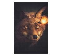 Puzzle pour Adolescents 75x50cm/1000pcs Fox and Glowing Butterfly Puzzles pour Adolescents Jeux Relaxants Course De Vitesse Manuelle Difficile Et Stimulant 75x50cm/1000pcs