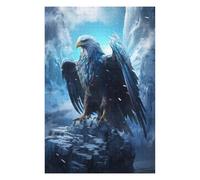 Puzzle pour Adolescents 75x50cm/1000pcs Frozen Eagle in Ice World Puzzle pour Adultes Jeu Manuel Défi Difficile Jeu Stimulant Cadeaux 75x50cm/1000pcs