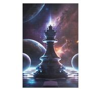 Puzzle pour Adolescents 75x50cm/1000pcs Galactic Chess King Puzzles pour Adultes Jeux Relaxants Difficulté Difficile Cadeaux Uniques d'anniversaire Et De Noël 75x50cm/1000pcs