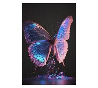 Puzzle pour Adolescents 75x50cm/1000pcs Glowing Butterfly Artwork-8 Puzzle pour Adultes, Jeu Familial, Défi Difficile, Cadeaux De Noël Et d'anniversaire 75x50cm/1000pcs