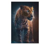 Puzzle pour Adolescents 75x50cm/1000pcs Leopard in The Rain Puzzle Anti-Stress - Analyse Et Logique - Niveau Difficile Et Stimulant 75x50cm/1000pcs