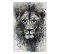 Puzzle pour Adolescents 75x50cm/1000pcs Lion Wild Majesty Puzzle pour Adultes, Jouet, Décoration Murale, Défi Difficile, Activités Amusantes À La Maison 75x50cm/1000pcs