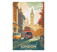 Puzzle pour Adolescents 75x50cm/1000pcs London City Puzzle pour Adultes, Jeu Familial, Défi Difficile, Cadeaux De Noël Et d'anniversaire 75x50cm/1000pcs
