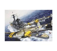 Puzzle pour Adolescents 75x50cm/1000pcs Messerschmitt BF110 D3 Puzzle À Monter Soi-même - Jouets pour Améliorer La Mémoire - Cadeaux Uniques pour Un Anniversaire Ou Noël 75x50cm/1000pcs