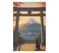 Puzzle pour Adolescents 75x50cm/1000pcs Mount Fuji View with Torii Gate Casse-tête pour Adultes - Jeu De Réflexion - Défi Difficile - Cadeaux Uniques pour Anniversaire Et Noël 75x50cm/1000pcs