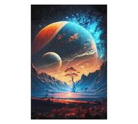 Puzzle pour Adolescents 75x50cm/1000pcs New Earth Universe Cosmos Puzzles pour Adolescents - Décoration Murale - Améliore La Mémoire - Cadeaux De Noël Et d'anniversaire 75x50cm/1000pcs