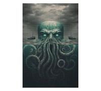 Puzzle pour Adolescents 75x50cm/1000pcs Ocean's Depths The Cthulhu Awakening Puzzle Anti-Stress - Analyse Et Logique - Niveau Difficile Et Stimulant 75x50cm/1000pcs