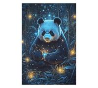 Puzzle pour Adolescents 75x50cm/1000pcs Panda in Magical Bamboo Forest Puzzle pour Adultes, Jouet, Décoration Murale, Défi Difficile, Activités Amusantes À La Maison 75x50cm/1000pcs